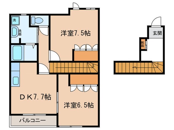 シュガ－Ｎの物件間取画像